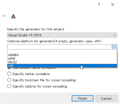 cmakegui_select_vcarch.png